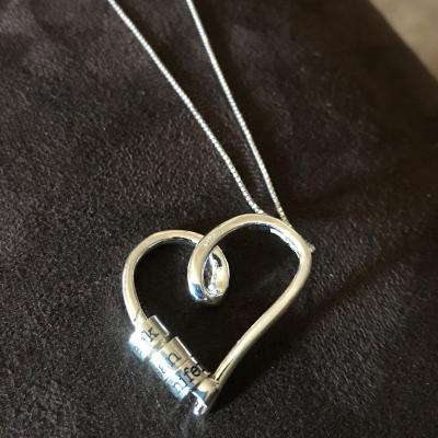 Ties of the Heart Name Necklace with a Diamond [18K Gold Vermeil]