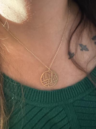 Cherished Spot Map Necklace [18K Gold Vermeil]