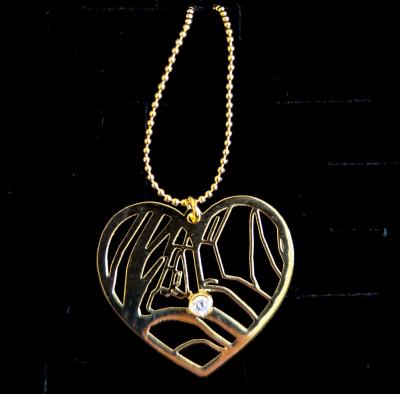 Ties of Heart Map Necklace [18K Gold Vermeil]