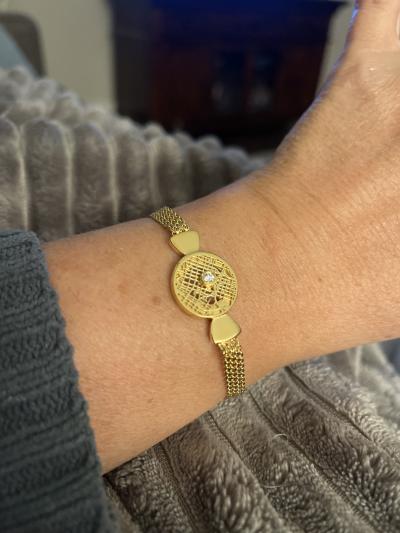 Precious Spot Silhouette Map Bracelet with Milanese Chain [18K Gold Vermeil]