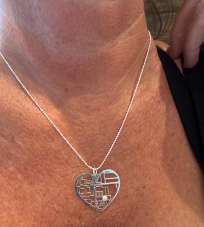 Threads Of Life Map Necklace [14 Karat Gold]