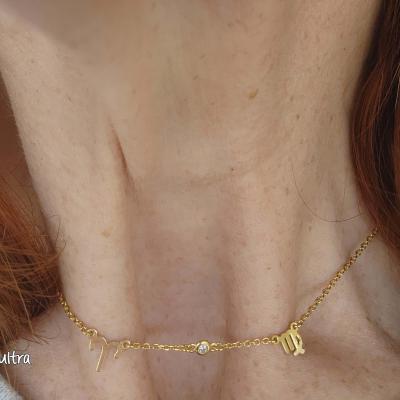 Helena Zodiac Necklace [14 Karat Gold]