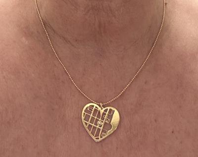 Talisa Map Necklace [14 Karat Gold]