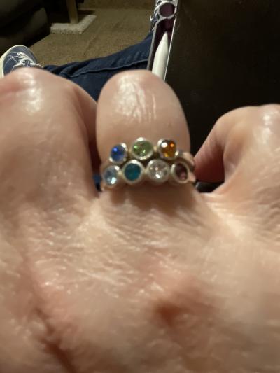 Talisa Stars Birthstone Ring [10K Gold]