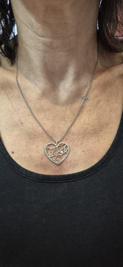 Ties of Heart Map Necklace [18K Gold Vermeil]