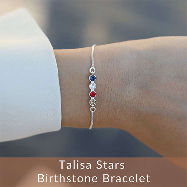 birthstone bracelet for mom
